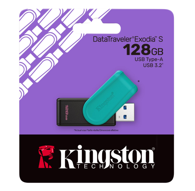MEMORIA USB 128GB DTXS-128GB DT-EXODIA-S USB3.2 KINGSTON