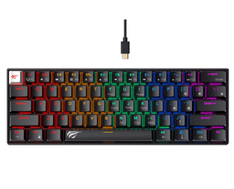 TECLADO GAMENOTE KB903L MECANICO KB-903L-BL-WH NEGRO 