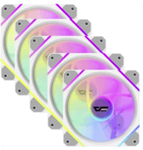 Ventilador Darkflash DM12 PRO PWM A-RGB - Blanco - Pack de 5